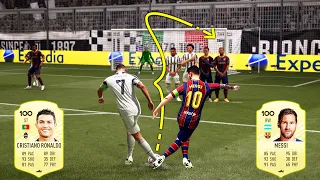 Ronaldo vs Messi | Free kick Challenge!!