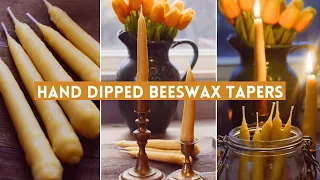 Easy Hand-Dipped Beeswax Candles | No Double Boiler