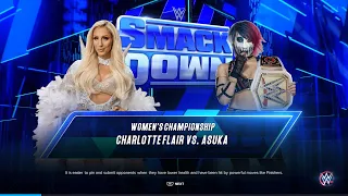 WWE 2K23 GAMEPLAY CHARLOTTE FLAIR VS ASUKA FOR THE WOMENS CHAMPIONSHIP 🔥