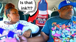 POURING A ENTIRE BOTTLE OF INK ON MY FIANCEE PRANK!! | MUST WATCH *HILARIOUS REACTION*