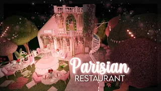 Bloxburg - Parisian Floral Restaurant Tour | builds with boo