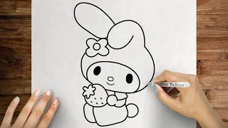 How to draw My Melody 🐰