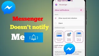 Messenger doesn't notify fix | Messenger notification not showing message fix