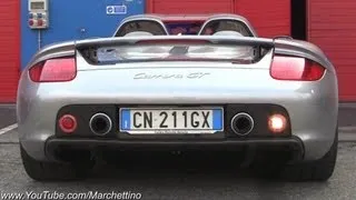 Porsche Carrera GT Exhaust Sound - Start and Rev!