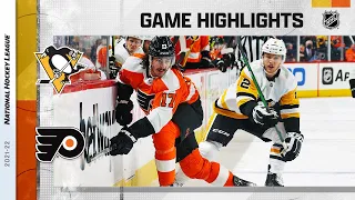 Penguins @ Flyers 1/6/22 | NHL Highlights