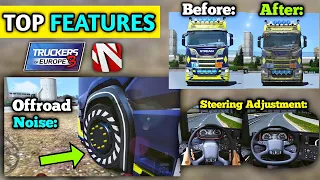 🚚TOP/BEST Features In Truckers Of Europe 3 New Update 0.33.4 By Wanda Software 🏕 | Truck Gameplay