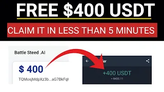 Earn Free $400 USDT Token In 5 Minutes ( Payment Proof)