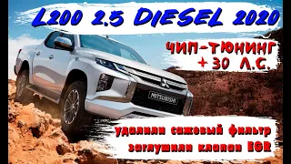 Mitsubishi L200 2.4d 2020: удаление сажевого фильтра, отключение клапана ЕГР, чип-тюнинг +30 л.с.