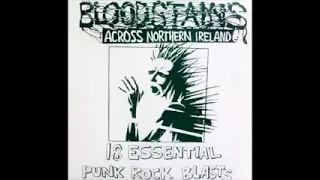 Various ‎– Bloodstains Across Northern Ireland : 70's Punk Rock Power Pop Irish Music Bands ALBUM LP