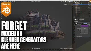 Forget about modeling blender generators are here