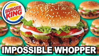 We Try The IMPOSSIBLE WHOPPER 🍔👑 Burger King