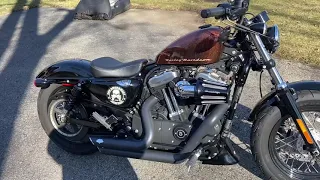 Cold start sound Sportster 48 from last winter with Vance & Hines