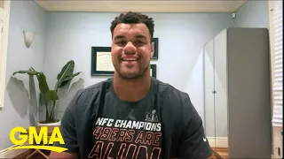 49ers Arik Armstead reacts to team heading to Super Bowl LVIII