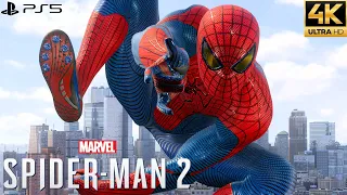 Marvel's Spider-Man 2 PS5 - Amazing Suit Free Roam Gameplay (4K 60FPS)