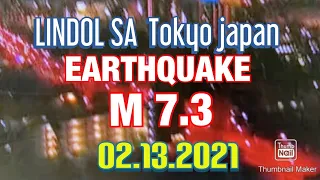 Earthquake japan today  02.13.2021