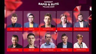 Superbet Rapid & Blitz Poland 2023 Grand Chess Tour Standings - with Magnus Carlsen and Wesley So!