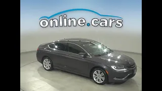 A31242NA Pre-Owned 2015 Chrysler 200 Limited FWD 4D Sedan Test Drive, Review, For Sale