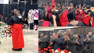 Diana Hamilton Sister Adelaide Leads Powerful Pentecostal Praises at Eld.Frimpong Wife's Funeral