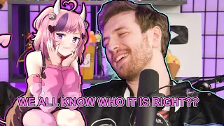 ironmouse tells who is CDawgVA'S favorite Vtuber and she reacts to CDawgVA's favorite video