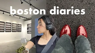 a few days in my life in boston | nights out, food, art galleries, toxic productivity