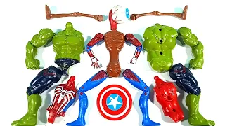 Assemble Marvel Avengers Hulk Smash, Spider-Man VS Siren head