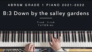 B:3 Down by the salley gardens Irish Trad | Tutorial | ABRSM Grade 1 Piano 2021-2022