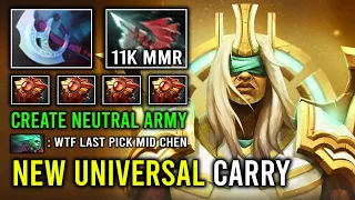 NEW Hyper Carry 100% Deleted Mid Universal 11K MMR Chen Create Neutral Creep Army Dota 2