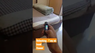 Unlock password on my mi band xiaomi