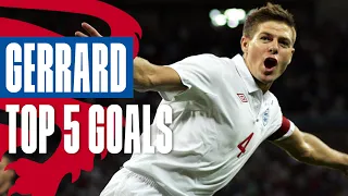 Steven Gerrard's Top 5 Goals | Screamer Against Germany! | England