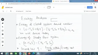 Exergy Analysis  of Steady flow system  09