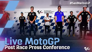 LIVE: MotoGP post-race press conference at the #SanMarinoGP