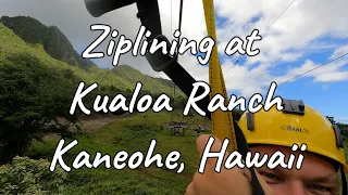 Unforgettable Experience: Ziplining Over the Stunning Landscape of Kualoa Ranch, Hawaii