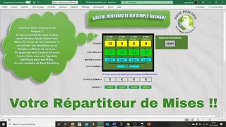 ✅ L'Ami du Turfiste : Comment Bien Utiliser votre Répartiteur de Mises ?