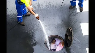 they found a family living in sewer..