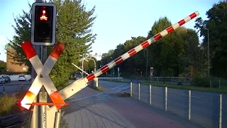 Spoorwegovergang Münster (D) // Railroad crossing // Bahnübergang