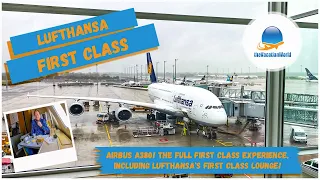 First Class 🥂 Lufthansa's A380 is back! ✈️ ⎢ Flightreport MUC - BOS 🇺🇸 ⎢ thevacationworld