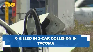 6 killed, 3 injured in 2-car collision on SR 509 in Tacoma