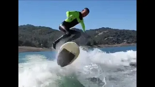 Wake Surfing Backside Kick Flip - Zoltan Torkos - Lunasurf