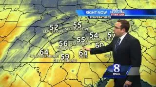 Scattered afternoon showers; Watch Ethan's forecast