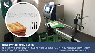 Máy in phun date hạn sử dụng bao bì bánh kẹo | Máy in phun Domino chính hãng 100% | LH: 0902259421