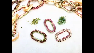 Bead Weaving Tutorial: 3D Peyote Stitch Oval Link