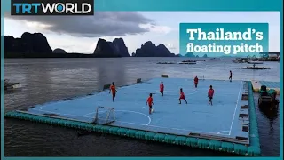 Thailand's floating football pitch