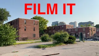 FILM IT : Abandoned Perkins Homes Projects in Baltimore + Adult Theater Turned into Supermarket