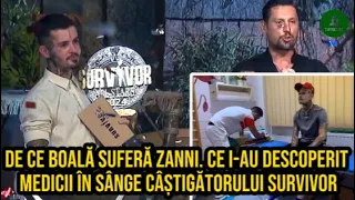 DE CE BOALĂ SUFERĂ ZANNI. CE I-AU DESCOPERIT MEDICII ÎN SÂNGE CÂȘTIGĂTORULUI SURVIVOR