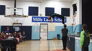 Parkour Presentation at an Elementary School Assembly in Ohio