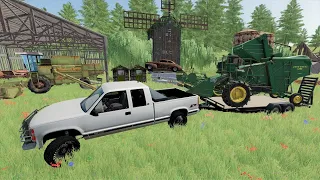 Finding Old Harvester in abandoned barns | Back in my day | Farming Simulator 22