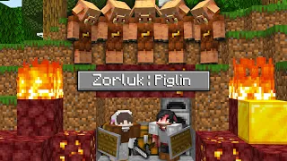 Minecraft Manhunt ama PİGLİN AVCILARA KARŞI!