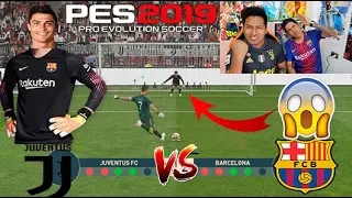 !! CRISTIANO RONALDO vs MESSI !!!  Duelo de PORTEROS😱⚽️ !! Juventus vs Barca Epic reto con castigo