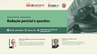 Grupo de Perícia  "Redação pericial e quesitos”.