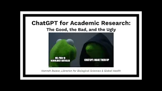 ChatGPT for Academic Research